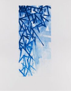 "כחול 1" מאת האמנית אריאלה גוטמן יריב צילום באדיבות גלרייה על האגם